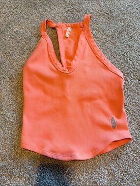 Free People Movement Coral Ribbed V-Neck Cami
